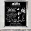 Personalized To My Godson Gifts Blanket From Godmother Wherever Your Journey In Life Godmom Goddaughter Birthday Gifts Christmas Customized Fleece Blanket | siriusteestore