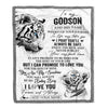 Personalized To My Godson Gifts Blanket From Godmother Wherever Your Journey In Life White Tier Goddaughter Birthday Gifts Christmas Customized Fleece Blanket | siriusteestore