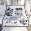 Personalized To My Godson Gifts Blanket From Godmother Wherever Your Journey In Life White Tier Goddaughter Birthday Gifts Christmas Customized Fleece Blanket | siriusteestore