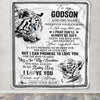 Personalized To My Godson Gifts Blanket From Godmother Wherever Your Journey In Life White Tier Goddaughter Birthday Gifts Christmas Customized Fleece Blanket | siriusteestore