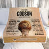 Personalized To My Godson Gifts Blanket From Uncle Always Remember Lion Gifts For Godson Birthday Graduation Christmas Customized Fleece Throw Blanket | siriusteestore
