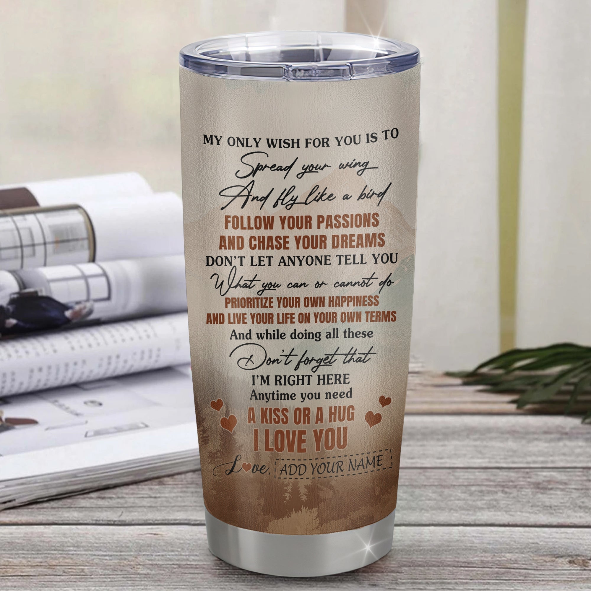 Personalized To My Godson Gifts Tumbler From Godmother Uncle Horse My Only Wish For You Godson Birthday Gifts Graduation Christmas Custom Stainless Steel Insulated Mug | siriusteestore