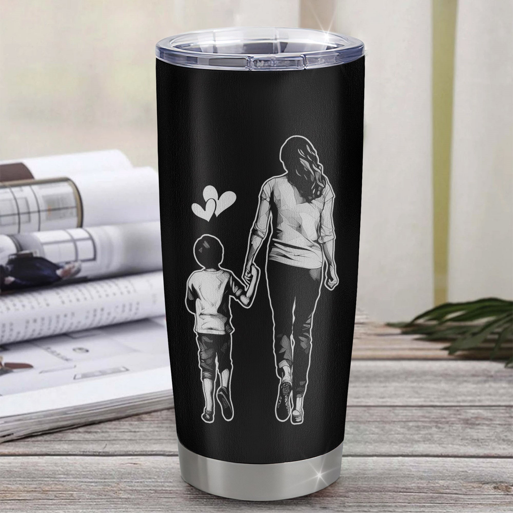 Personalized To My Godson Tumbler From Godmother Stainless Steel Cup Whenever You Feel Overwhelmed Godson Birthday Graduation Christmas Travel Mug | siriusteestore