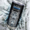 Personalized To My Godson Tumbler From Godmother Uncle I Close My Eyes White Tiger Birthday Gifts For Godson Graduation Christmas Stainless Steel Tumbler Mug | siriusteestore