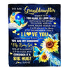 Personalized To My Granddaughter Blanket From Grandma Butterfly I Will Always Be There Granddaughter Birthday Graduation Christmas Customized Fleece Blanket | siriusteestore