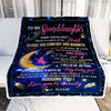 Personalized To My Granddaughter Blanket From Grandma Grandpa Inside This Blanket Sleeping Moon Granddaughter Birthday Christmas Customized Bed Fleece Blanket | siriusteestore