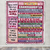 Personalized To My Granddaughter Blanket From Grandma Grandpa Wood You Mean Yo Me Baby Girl Birthday Graduation Christmas Customized Gift Fleece Blanket | siriusteestore