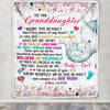 Personalized To My Granddaughter Blanket From Grandma Nana It A Big Hug Elephant Baby Granddaughter Birthday Customized Christmas Bed Fleece Throw Blanket | siriusteestore