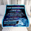 Personalized To My Granddaughter Blanket From Grandma Never Forget That I Love You Granddaughter Birthday Graduation Christmas Bed Quilt Fleece Throw Blanket | siriusteestore