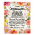 Personalized To My Granddaughter Blanket From Grandma Papa Floral We Hugged This Lovely Granddaughter Birthday Gifts Graduation Christmas Fleece Throw Blanket | siriusteestore