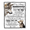 Personalized To My Granddaughter Blanket From Grandpa Grandma Just Do You Best Laugh Love Live Wolf Granddaughter Birthday Christmas Bed Fleece Throw Blanket | siriusteestore