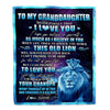 Personalized To My Granddaughter Blanket From Grandpa Never Forget That I Love You Granddaughter Birthday Graduation Christmas Bed Quilt Fleece Throw Blanket | siriusteestore