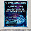 Personalized To My Granddaughter Blanket From Grandpa Never Forget That I Love You Granddaughter Birthday Graduation Christmas Bed Quilt Fleece Throw Blanket | siriusteestore