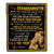 Personalized To My Granddaughter Blanket From Papa Grandpa Lion My Only Wish For You Granddaughter Birthday Christmas Customized Bed Fleece Throw Blanket | siriusteestore