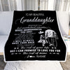 Personalized To My Granddaughter Blanket From Papa Grandpa Whenever You Feel Overwhelmed Granddaughter Birthday Christmas Customized Bed Fleece Throw Blanket | siriusteestore