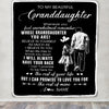 Personalized To My Granddaughter Blanket From Papa Grandpa Whenever You Feel Overwhelmed Granddaughter Birthday Christmas Customized Bed Fleece Throw Blanket | siriusteestore