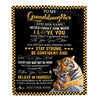 Personalized To My Granddaughter Blanket Tiger I Love You Forever From Grandma Grandpa Nana Birthday Gifts Christmas Graduation Customized Fleece Blanket | siriusteestore