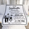 Personalized To My Granddaughter Blanket You Will Never Lose From Grandpa Papa Granddaughter Birthday Gifts Graduation Christmas Customized Fleece Blanket | siriusteestore