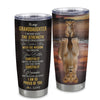 Personalized To My Granddaughter From Grandma Grandpa Stainless Steel Tumbler Cup I Wish You The Strength Lion Granddaughter Birthday Graduation Christmas Travel Mug | siriusteestore