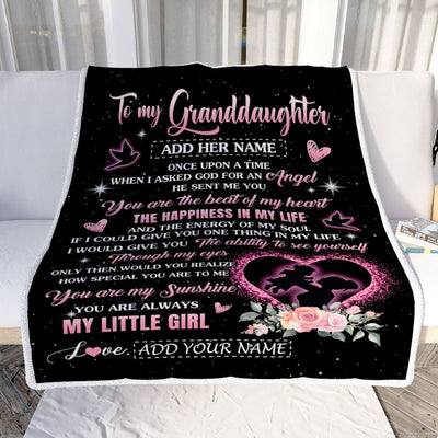 Personalized To My Granddaughter From Grandma Nana Blanket Once Upon A Time Birthday Graduation Gifts For Granddaughter Gifts Christmas Custom Fleece Blanket | siriusteestore