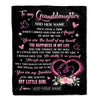 Personalized To My Granddaughter From Grandpa Papa Blanket Once Upon A Time Birthday Graduation Gifts For Granddaughter Gifts Christmas Custom Fleece Blanket | siriusteestore
