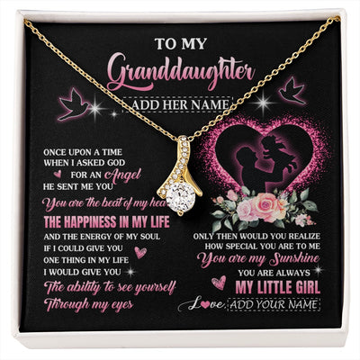 Alluring Beauty Necklace 18K Yellow Gold Finish | 1 | Personalized To My Granddaughter From Grandpa Papa Necklace Once Upon A Time Birthday Graduation Gifts For Granddaughter Gifts Christmas Gift Box Message Card | siriusteestore.myshopify