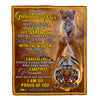 Personalized To My Granddaughter Gifts Blanket From Grandma Grandpa I Wish You The Strength Tiger Granddaughter Birthday Gifts Christmas Fleece Blanket | siriusteestore
