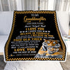 Personalized To My Granddaughter Gifts Blanket From Grandma Grandpa This Old Tiger Love You Granddaughter Birthday Gifts Graduation Christmas Fleece Blanket | siriusteestore