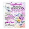 Personalized To My Granddaughter Gifts Blanket From Grandma Grandpa Wherever Your Journey In Life Dragonfly Granddaughter Birthday Gifts Custom Fleece Blanket | siriusteestore