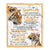 Personalized To My Granddaughter Gifts Blanket From Grandma Grandpa Wherever Your Journey In Life Tiger Granddaughter Birthday Gifts Custom Fleece Blanket | siriusteestore
