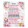 Personalized To My Granddaughter Gifts Blanket From Grandma Grandpa You Are Beautiful Birthday Gifts For Granddaughter Graduation Christmas Fleece Blanket | siriusteestore
