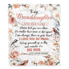 Personalized To My Granddaughter Gifts Blanket From Grandma Never Feel You Are Alone Birthday Gifts For Granddaughter Graduation Christmas Fleece Blanket | siriusteestore