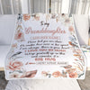Personalized To My Granddaughter Gifts Blanket From Grandma Never Feel You Are Alone Birthday Gifts For Granddaughter Graduation Christmas Fleece Blanket | siriusteestore