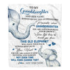 Personalized To My Granddaughter Gifts Blanket From Grandma Whenever Elephant Unique Birthday Gifts For Granddaughter Graduation Christmas Fleece Blanket | siriusteestore