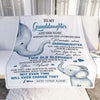 Personalized To My Granddaughter Gifts Blanket From Grandma Whenever Elephant Unique Birthday Gifts For Granddaughter Graduation Christmas Fleece Blanket | siriusteestore
