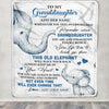 Personalized To My Granddaughter Gifts Blanket From Grandma Whenever Elephant Unique Birthday Gifts For Granddaughter Graduation Christmas Fleece Blanket | siriusteestore