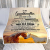 Personalized To My Granddaughter Gifts Blanket From Grandma Whenever Horse Unique Birthday Gifts For Granddaughter Graduation Christmas Custom Fleece Blanket | siriusteestore