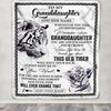 Personalized To My Granddaughter Gifts Blanket From Grandma Whenever White Tiger Unique Birthday Gifts For Granddaughter Graduation Christmas Fleece Blanket | siriusteestore