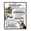Personalized To My Granddaughter Gifts Blanket From Grandma Whenever Wolf Unique Birthday Gifts For Granddaughter Graduation Christmas Custom Fleece Blanket | siriusteestore
