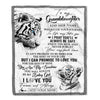 Personalized To My Granddaughter Gifts Blanket From Grandma Wherever Your Journey In Life White Tier Granddaughter Birthday Gifts Christmas Fleece Blanket | siriusteestore
