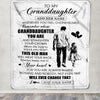 Personalized To My Granddaughter Gifts Blanket From Grandpa Papa Whenever Man Unique Birthday Gifts For Granddaughter Graduation Christmas Fleece Blanket | siriusteestore
