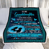 Personalized To My Granddaughter Gifts Blanket From Grandpa Promise To Love You Gifts For Granddaughter Birthday Graduation Christmas Custom Fleece Blanket | siriusteestore