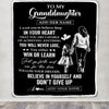 Personalized To My Granddaughter Gifts From Grandma Blanket Don't Give Up Grandmother Gifts For Granddaughter Birthday Graduation Christmas Fleece Blanket | siriusteestore