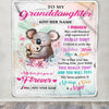 Personalized To My Granddaughter Gifts From Grandma Blanket Koala Letter I Hugged This Gifts For Granddaughter Birthday Graduation Christmas Fleece Blanket | siriusteestore