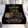 Personalized To My Granddaughter Gifts From Grandma Nana Blanket Old Lion Love You Granddaughter Birthday Gifts Graduation Christmas Custom Fleece Blanket | siriusteestore