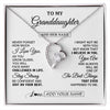Forever Love Necklace 14K White Gold Finish | 1 | Personalized To My Granddaughter Gifts From Grandma Necklace I Love You Thoughtful Keepsake Gift Granddaughter Birthday Christmas Custom Gift Box Message Card | https://siriusteestore.