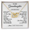 Interlocking Hearts Necklace 18K Yellow Gold Finish | 1 | Personalized To My Granddaughter Gifts From Grandma Necklace I Love You Thoughtful Keepsake Gift Granddaughter Birthday Christmas Custom Gift Box Message Card | https://siriusteestore.