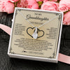 Alluring Beauty Necklace 14K White Gold Finish | 2 | Personalized To My Granddaughter Gifts From Grandpa Granddaughter Birthday Gifts Jewelry Women Granddaughter Pendant Necklace Christmas Gift Box Message Card | https://siriusteestore.