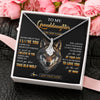 Alluring Beauty Necklace 14K White Gold Finish | 2 | Personalized To My Granddaughter Gifts From Grandpa Grandma Necklace Old Wolf Love You Granddaughter Birthday Gifts Graduation Christmas Gift Box Message Card | siriusteestore