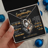 Forever Love Necklace 14K White Gold Finish | 2 | Personalized To My Granddaughter Gifts From Grandpa Grandma Necklace Old Wolf Love You Granddaughter Birthday Gifts Graduation Christmas Gift Box Message Card | siriusteestore